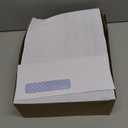 Amazon Basics #10 Security-Tinted Self-Seal Business Envelopes with Left Window, Peel & Seal Closure - 500-Pack, White