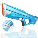 Electric Water Gun for Adults Kids, Powerful Automatic Squirt Gun, High Powered Shooting 100+ Blasts, Strongest Auto Water Blaster, Long Range, Pool Outdoor Water Toy Game(Blue)