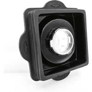 CRANDDI Replacement Lid with Filler Cap for Blender K98C, Surrounded with Rubber Gasket, Plastic Lid and Center Cap, Black