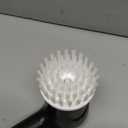 Electric Spin Scrubber, Cordless Shower Scrubber with Battery Level Display, 2 Speeds Electric Scrubber for Cleaning with 6 Replaceable Heads, Cleaning Brush for Bathroom/Sink/Window (White)