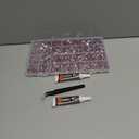 30000Pcs Resin Rhinestones for Bedazzling with Tweezers, Red Rhinestones for Crafting with 3Pcs 10ml B7000 Jewelry Glue for DIY Crafts Clothing Tumblers Shoes Fabric Nail Art