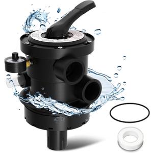 SP0714T Top-Mount Multiport Valve Compatible with Hayward Above-Ground Pro- or VL Series Sand Filter,1-1/2-Inch 7-Positions Control Valve