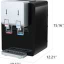 Amay Desktop Water Cooler Dispenser Top Loading Water Dispenser Hot & Cold Water Coolers with Child Safety Lock Drinking Fountain