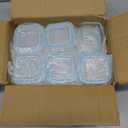 Small Glass Food Storage Containers Set of 12, 6oz Mini Glass Containers Airtight, Leakproof for Snacks, Dips, Overnight Oats, Condiment Salad Dressing Sauce, Microwave, Dishwasher Safe