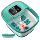 HOSPAN Collapsible Foot Spa with Heat, Bubble, Red Light, and Temperature Control, Foot Bath Massager with 8 Shiatsu Massage Rollers, Pedicure Foot Spa for Relaxation - FS01A