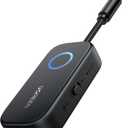 UGREEN Airplane Bluetooth 5.2 Transmitter Adapter for Airpods or Headphones Dual Pairs, 2-in-1 Wireless Bluetooth 3.5mm Aux Audio Transmitter/Receiver for Flight, TV, Car Stereo, Treadmill, MP3 Player