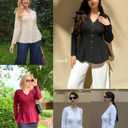 GRACE KARIN Long Sleeve Cardigan Sweaters for Women, Button Up Knit Blazer, Lightweight Business Casual Peplum Tops (Small, Black)