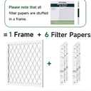 Future Way 16x20x1 Air Filters, 6-Pack with Reusable Frame, MERV 13, MPR 1900 AC Furnace Filters, Space Saving & Cost-effective