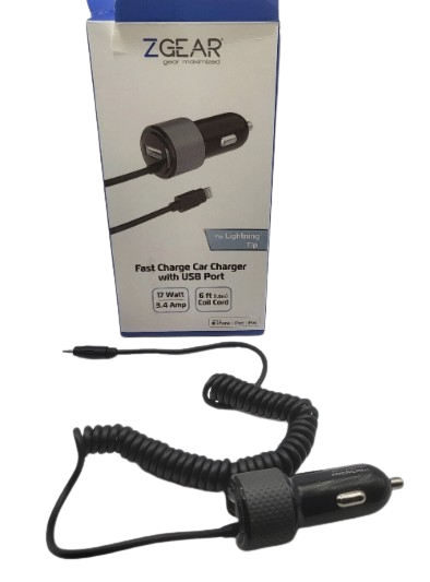 ZGear 17 W USB-C Adaptive Fast Charge Car Charger - Black