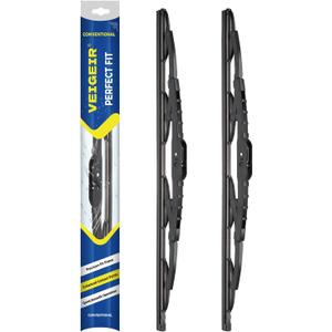 13inch + 13 inch Steel Frame Windshield Wiper Blades,Compatible with Jeep Wrangler 2006 2005 2004 2003 2002 2001 2000-1997 and More Model Conventional Front Wiper (Pack of 2)