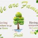 Family Banner Backdrop for New House Moving Party Decors 6 X 4 Ft We are Family Banner for Home Decoration