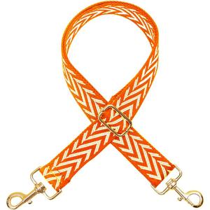 Purse Straps Replacement Crossbody Twill Purse Strap Adjustable Bag Strap for Crossbody Bag Shoulder Bag Silver Clasp Orange