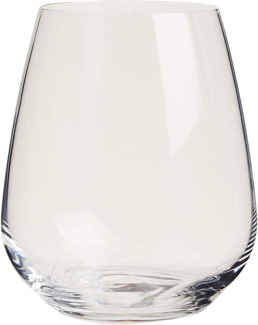 Luigi Bormioli Atelier Stemless Cabernet Wine Glass 23-1/4-Ounce, Set of 6