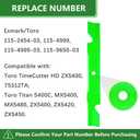 115-9650-03 115-2454-03 Fit for Toro Time Cutter 54 inch Blades ZX5400 ZX5420 ZX5450 MX5400 MX5480 Mower Blade Replaces 115-4999-03 High Lift (3 Pack)
