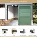 10FT Heavy Duty Box Rail Exterior Sliding Barn Door Hardware Kit, 450 lbs Capacity, Black Powder Coated Finish,Kit for Outdoor,Fit MAX 1 Door Width 60in