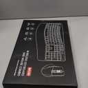 Wireless Keyboard and Mouse Combo, 2.4G Full Size Wave Keys Ergonomic Keyboard with Wrist Rest and 3-Level DPI Adjustable Wireless Ergonomic Mouse for Windows, Mac OS Desktop/Laptop/PC(Black)