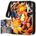 Card Binder Cards Holder 9-Pocket, Trading Binders for Card Games Collection Case Book Fits 900 Cards with 50 Removable Sleeves Display Storage Carrying Case