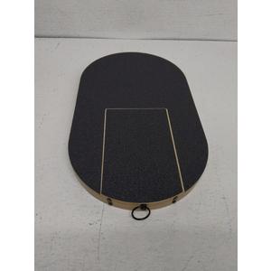 Dog Oval Nail Scratch Board - with Treat Draw- Dog Scratch Pad for Nails – Durable Wooden Nail Filing Board with Treat Drawer