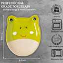 Frog Shaped Spoon Rest Ceramic Spoon Holder for Stove and Countertop Decorative Utensil Rest Fun Cooking Accessory and Housewarming Gift for Kitchen Frog Lovers