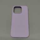 ORNARTO Compatible with iPhone 16 Pro Case 6.3", Slim Liquid Silicone 3 Layers Soft Gel Rubber Shockproof Protective Cover with Anti-Scratch Microfiber Lining-Pastel Lilac