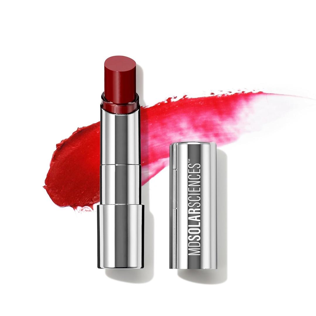 MDSolarSciences Tinted Sheer Lip Balm SPF 30 | Hydrating Lip Sunscreen | Shea Butter, Jojoba & Avocado Oils | Moisturizing, Vegan, & Clean| 0.15 oz, Ruby