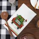 AnyDesign Watermelon Kitchen Dish Towel 18 x 28 Sweet Summer Tea Towels Watermelon Truck Hand Drying Cloth Towel Decorative Dishcloth for Holiday Kitchen Cooking Baking Bathroom, 4Pcs