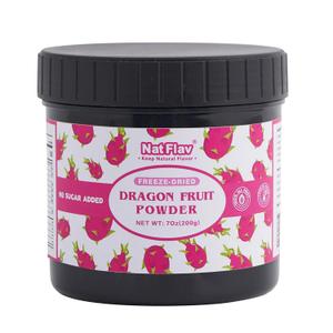 NAT FLAV Freeze Dried Dragon Fruit Powder  100% Natural, No Added Sugar, No Additives | 7oz | Vibrant Superfood for Smoothies, Baking & Natural Coloring