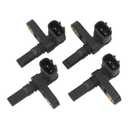 ABS Wheel Speed Sensor 89542-04020 Set of 4 for Front/Rear/Left Driver/Right Passenger Side Replacement for Toyota Tacoma 4Runner FJ Cruiser for Land Cruiser Replacement for Lexus GX460 GX470 LX570