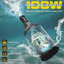 Ecarke Cordless Submersible Water Pump Compatible with Dewalt 20V Battery: 1268GPH Brushless High Flow Sump Pump with 6.5ft Hose, Portable Electric Water Pump for Swimming Pool Draining (No Battery)