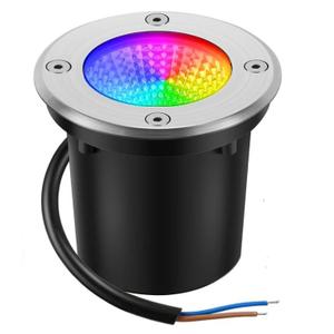 Unirence RGBW Warm White Low Voltage Landscape Lights 10W Color Adjustable LED Landscaping Lighting IP67 Waterproof Outdoor In-Ground Light 12V-24V Pathway Garden Deck Driveway Well Lights