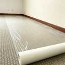 YADI Carpet Protection Film Adhesive, 24" x 200' Clear Carpet Protector Film with Clean Removal & Easy Unwind, Rug Carpet Protective Roll for Painting, Renovation, Pets, Construction