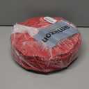 Christmas Red 11 Inch Holiday Melamine Dinner Plates,Set of 6, Beaded design Kitchen Plates, Shatterproof Serving Plate for Holiday Meals,Party,Festive Tableware for Indoor & Outdoor Use