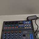 Pyle Professional 6 Channel Audio Mixer with Bluetooth - DJ Sound Board - USB Computer Input - Built-in MP3 Player - 48V Phantom Power - 3 Band EQ - 16-Bit DSP FX - Band, Studio Ready - PMXU63BT