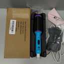 CALISTA GoGo Mini Heated Round Brush | Curl, Touch-Up, De-Frizz, Smooth, and Style Hair with Mini 7 Styling Tool | Heats to 365F | Perfect Travel Tool | Dual Voltage (Berry Burst)