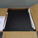 JARHETUN TV Stand for 55 Inch TV, Entertainment Center with 3-Tier Open Shelves, TV Console Table for Living Room, Bedroom, Black