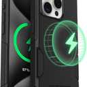 OtterBox iPhone 15 Pro Max - Commuter MagSafe Case - Slim & Tough - Pocket-Friendly - Dual Layer Drop Protection - Port Covers  Non-Retail Packaging - Black