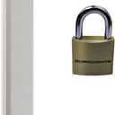 File Cabinet Locking Bar. Fits 4 Drawer File Cabinets. Includes Padlock and Cobalt Drill Bit. (Beige)