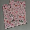 2 x GIOLAINY Pink Christmas Wrapping Paper for Girls Women Kids - Holiday Gift Wrap with Ornaments, Xmas Trees, Berries & Wreaths Designs - 4 Sheets (28 x 40 inches), Easy to Store