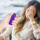 Little Ouchies Pain Fidget, Pain Stim Fidget for Stress Relief & Focus, Little ouchies, Mini Fidget Toys, 3D Printed with Hard Spiky Fidget Massage Keychain (Rainbow+Gold+Purple)