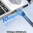 UGREEN Cat 7 Ethernet Cable, 50FT Ethernet Cable with 10Gbps High Speed, 100% Pure Copper Wire and Gold-Plated Connectors, Flat Design, Compatible with Gaming PS5/4/3 Xbox PC Laptop Modem Router