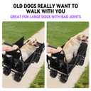 TKYZ Large Dog Stroller Cart,Foldable Dog Wagon Cart for Medium & Large Dogs with Tailgate