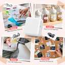 Portable Bluetooth Label Maker Machine with 30x50 mm Tape, Compact & Wireless Mini Label Printer Thermal Label Maker for Home, Office, Kitchen, Compatible with iOS & Android, White