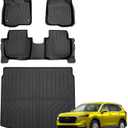Sunsdrew Floor Mats for 2023-2025 2026 Honda CR-V (Include Hybrid), All Weather Floor Liners & Rear Trunk Mat for CRV Accessories, TPE Rubber, Raised Edge (Trunk Deck in Upper Position)