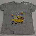 The Wheels On The Bus 3rd Birthday 3 Years Old Yellow Bus T-Shirt, 2T
