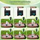 Bird Bath Fountain for Outside, 13.5" Garden Metal Bird Bath Bowl with 8W Water Pump, 2 Nozzles Adjustable Water Fountain for Backyard Patio Garden and Outdoor Water Features
