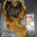 16" Blond Wig And Wig Cap Authentic Human Hair