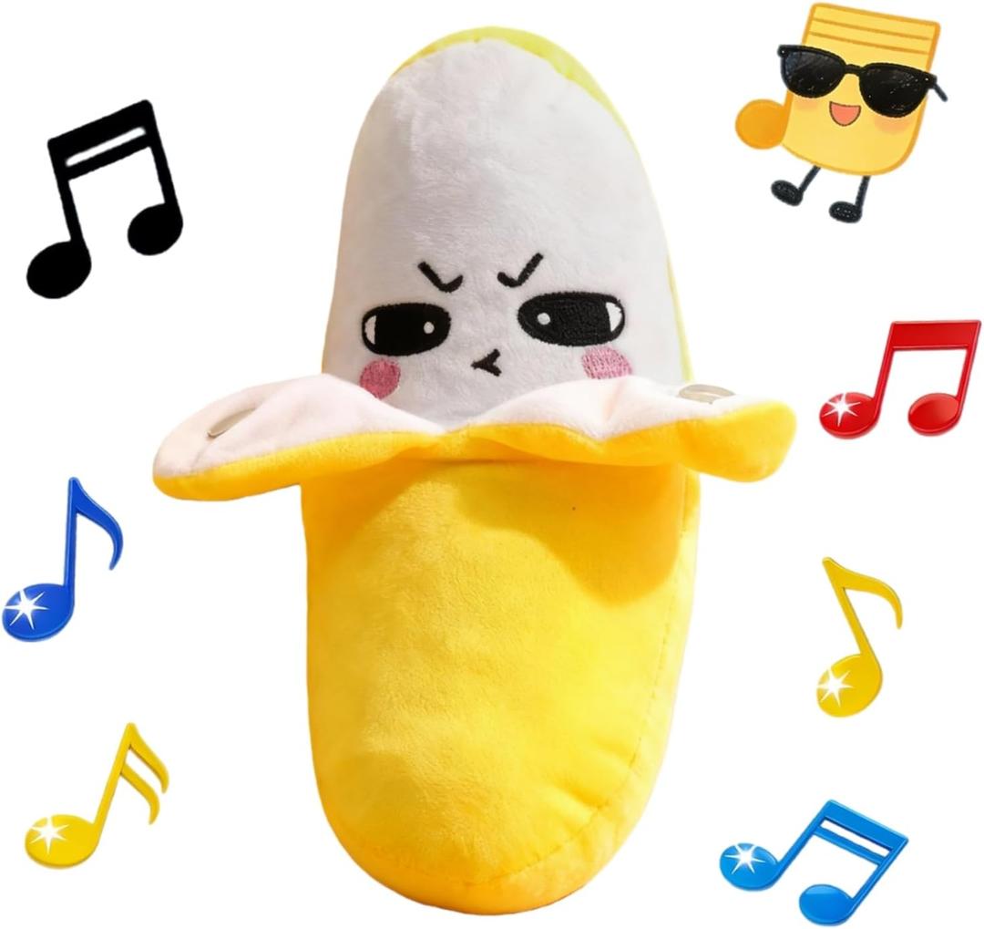 Baby Musical Sensory Toy,nteractive Musical Plush Toy with SoundsSensory Activity Learning Educational Kid Toy,Fun Christmas and Birthday Gifts Suitable for Multiplayer interaction (Yellow Banana)