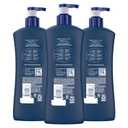 Vaseline Men's Healing Moisture Hand & Body Lotion For Dry or Cracked Skin Fast Absorbing Non-Greasy Lotion for Men 20.3 oz, Pack of 3