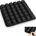 Inflatable Seat Cushion with Built-in Pump - Airplane Seat Cushion for Long Flights, 17" x 17" Inflated Size for Pressure Relief, Fits Stadium Bleachers, Hard Wooden & Folding Chairs