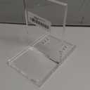 Clear Adjustable Acrylic Easel Display Stand for Art, Books, Photos with Gold Pegs